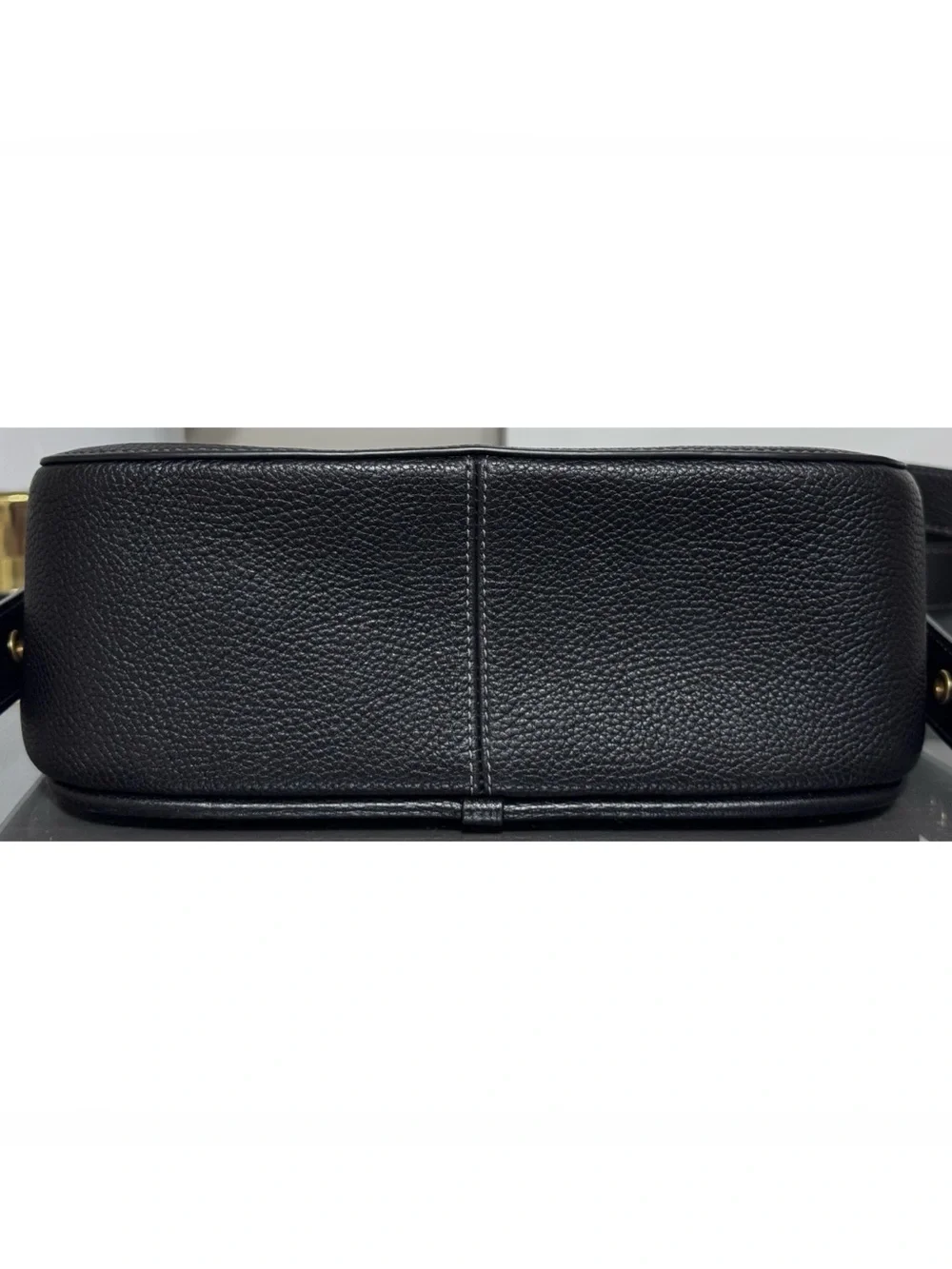 COACH Rambler BLACK Pebble Leather Crossbody Bag - Picture 11 of 15
